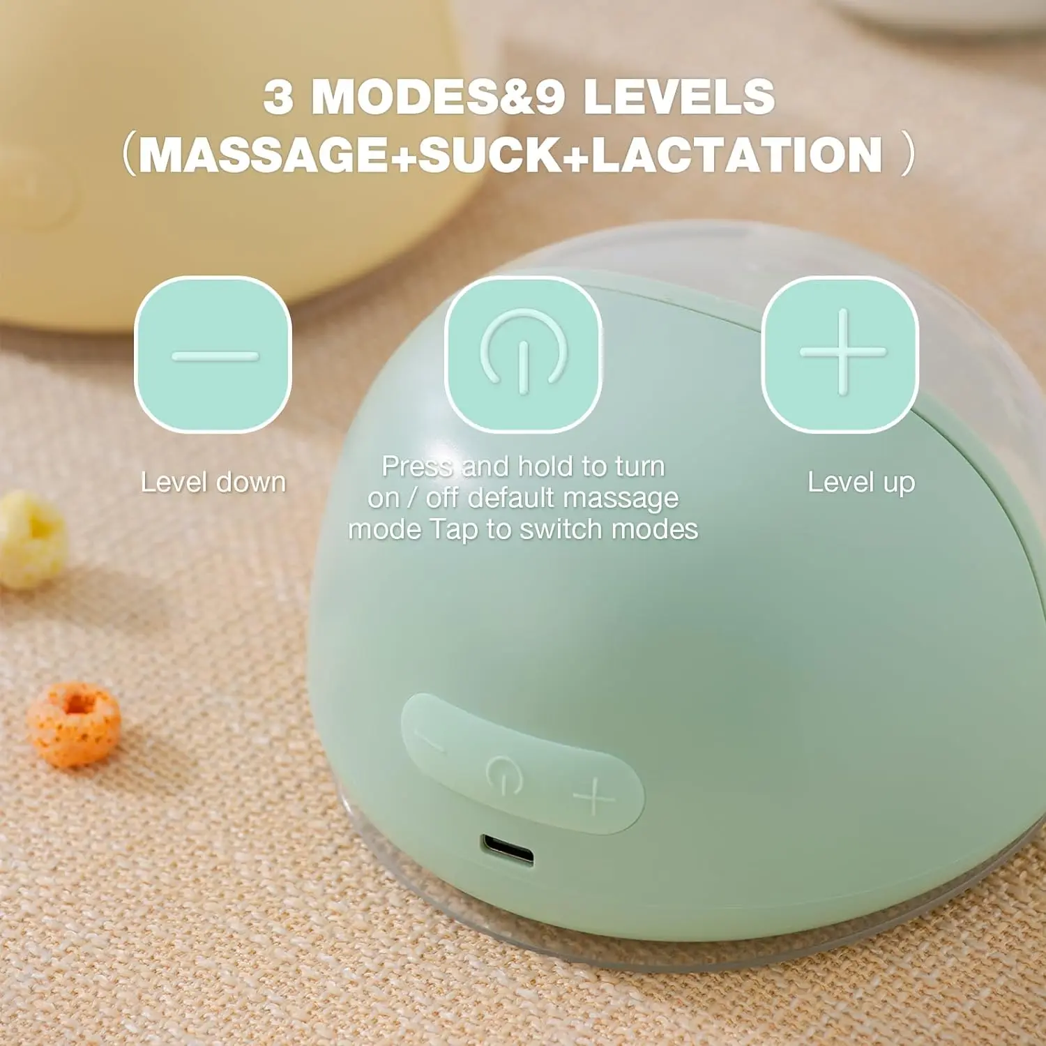 Extractor de leche materna manos libres, bajo ruido y ajustable - imagen 5