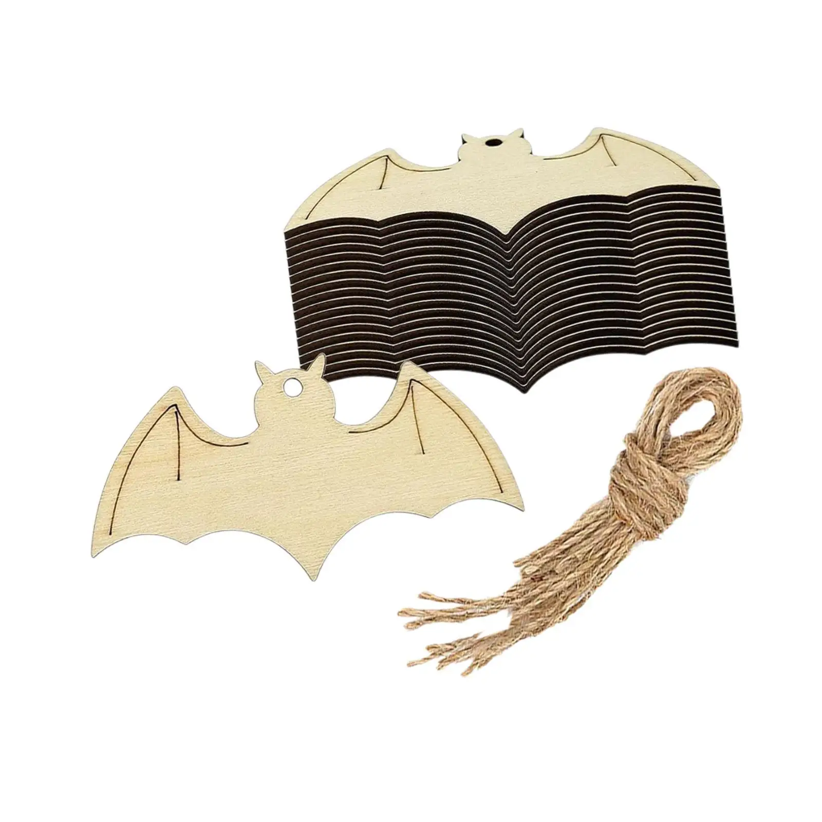 Recortes de madera con murciélagos para decoración Halloween - imagen 3
