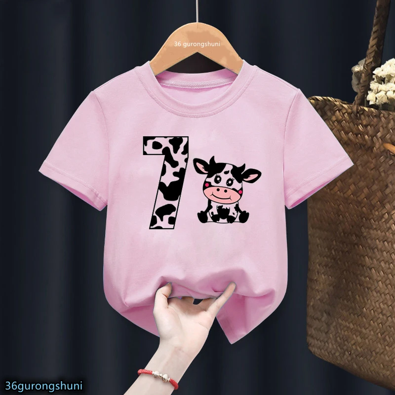 Camiseta infantil con estampado de vaca – Manga corta - imagen 2