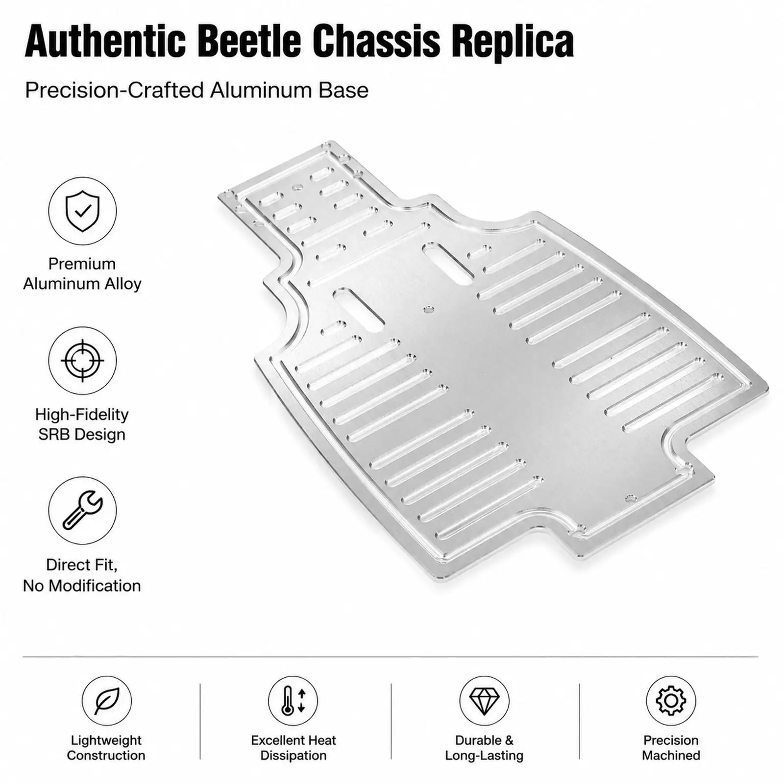 Placa de chasis RC Sand Scorcher resistente, pieza inferior - imagen 5