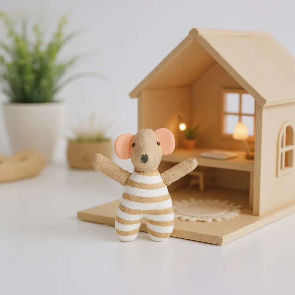 Peluche ratón suave para niños, regalo de cumpleaños - imagen 4