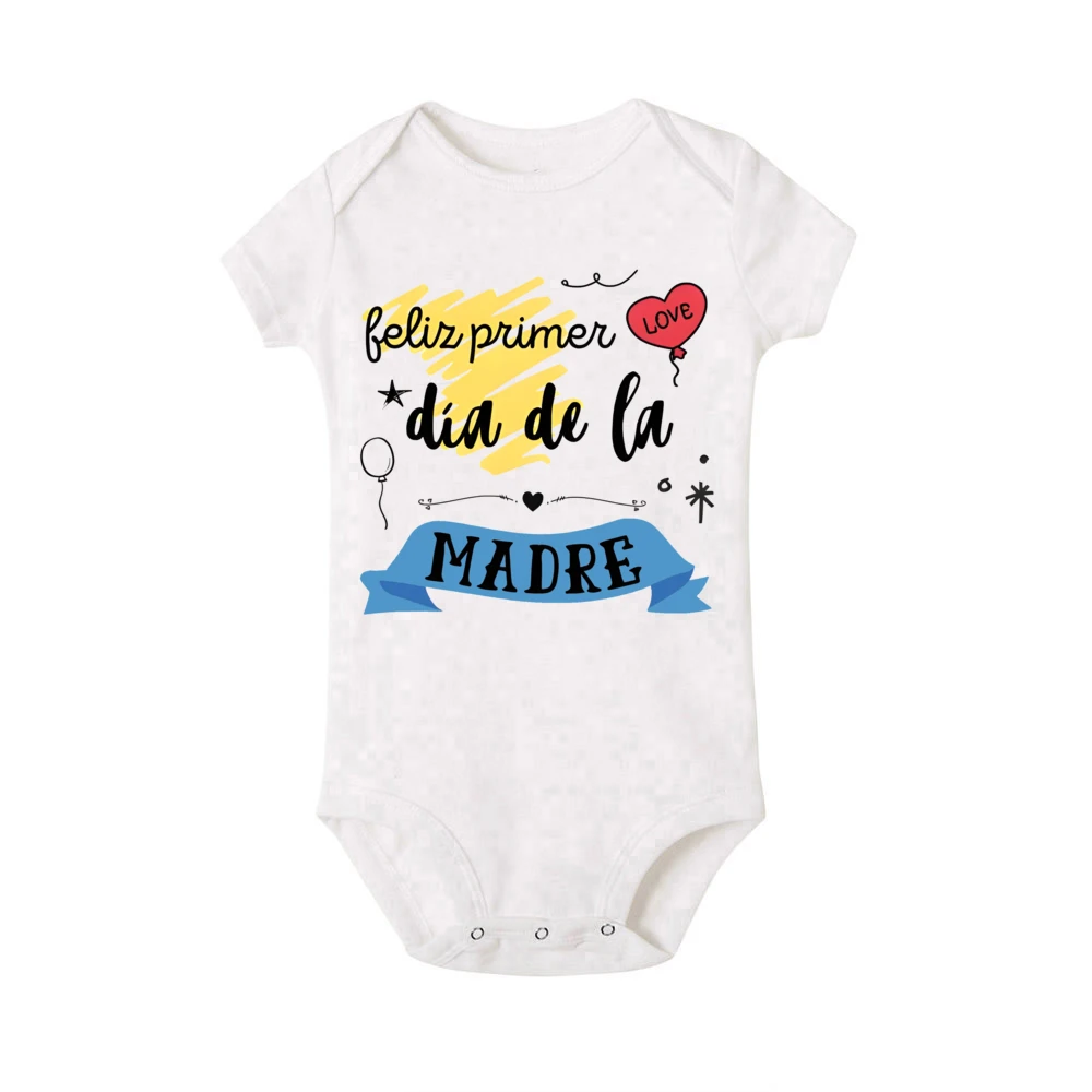 Mono de bebé de manga corta para el Día de la Madre