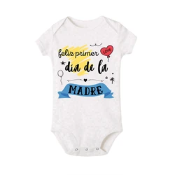 Mono de bebé de manga corta para el Día de la Madre