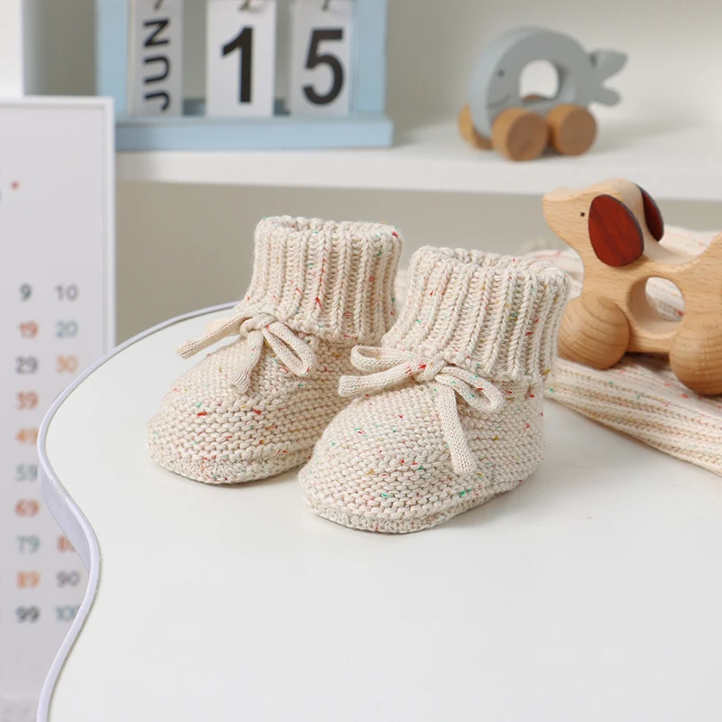 Zapatos primeros caminantes bebé suela suave antideslizante con lazo