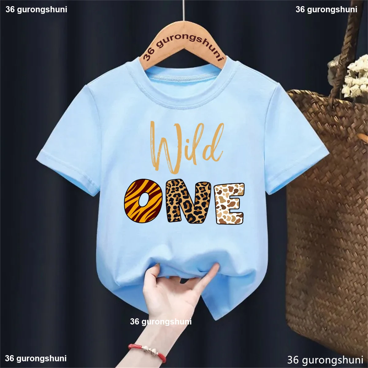 Camiseta primer cumpleaños Wild One para niños y niñas - imagen 5
