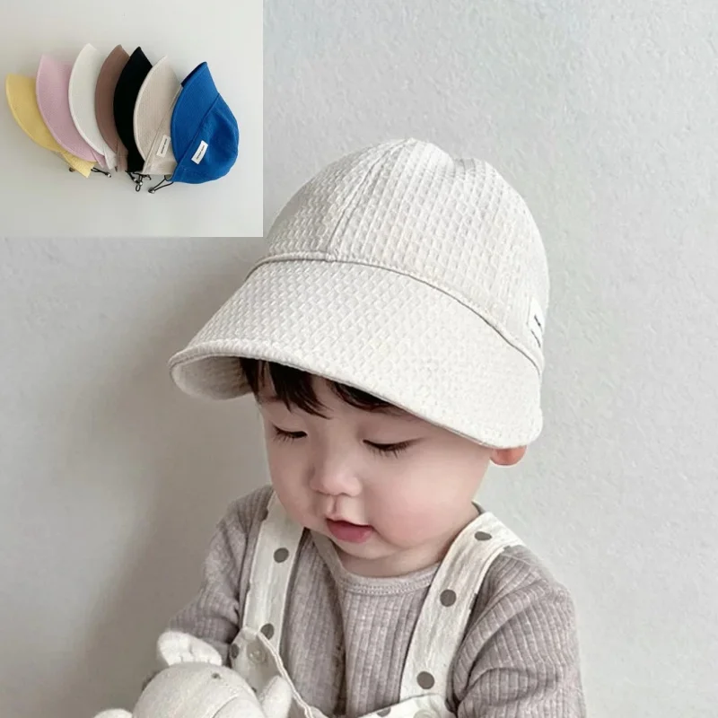 Gorra de béisbol infantil con visera y etiqueta pequeña – Coreano - imagen 2