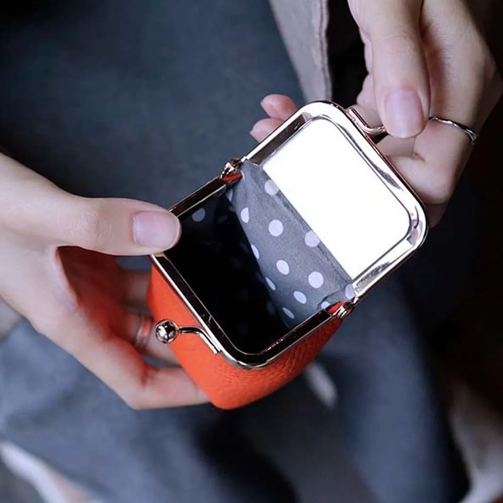 Mini monedero portátil con cierre y espejo para joyas, auriculares - imagen 3