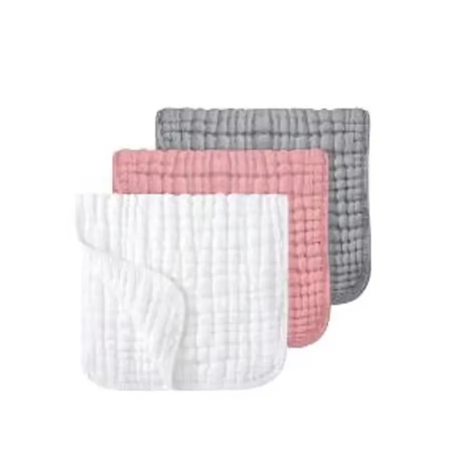 Paños muselina algodón multicolor grandes, transpirables para bebé