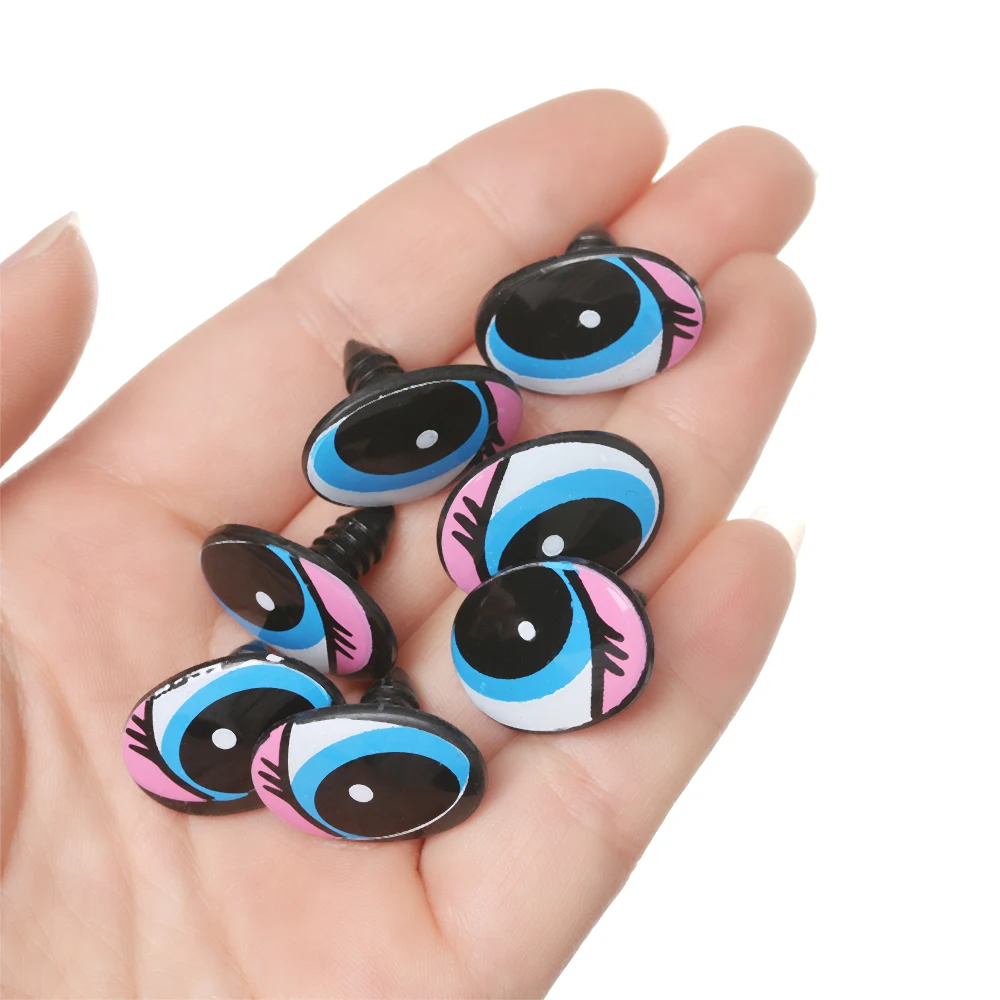 Ojos de seguridad plásticos con diseño animado para manualidades - imagen 2