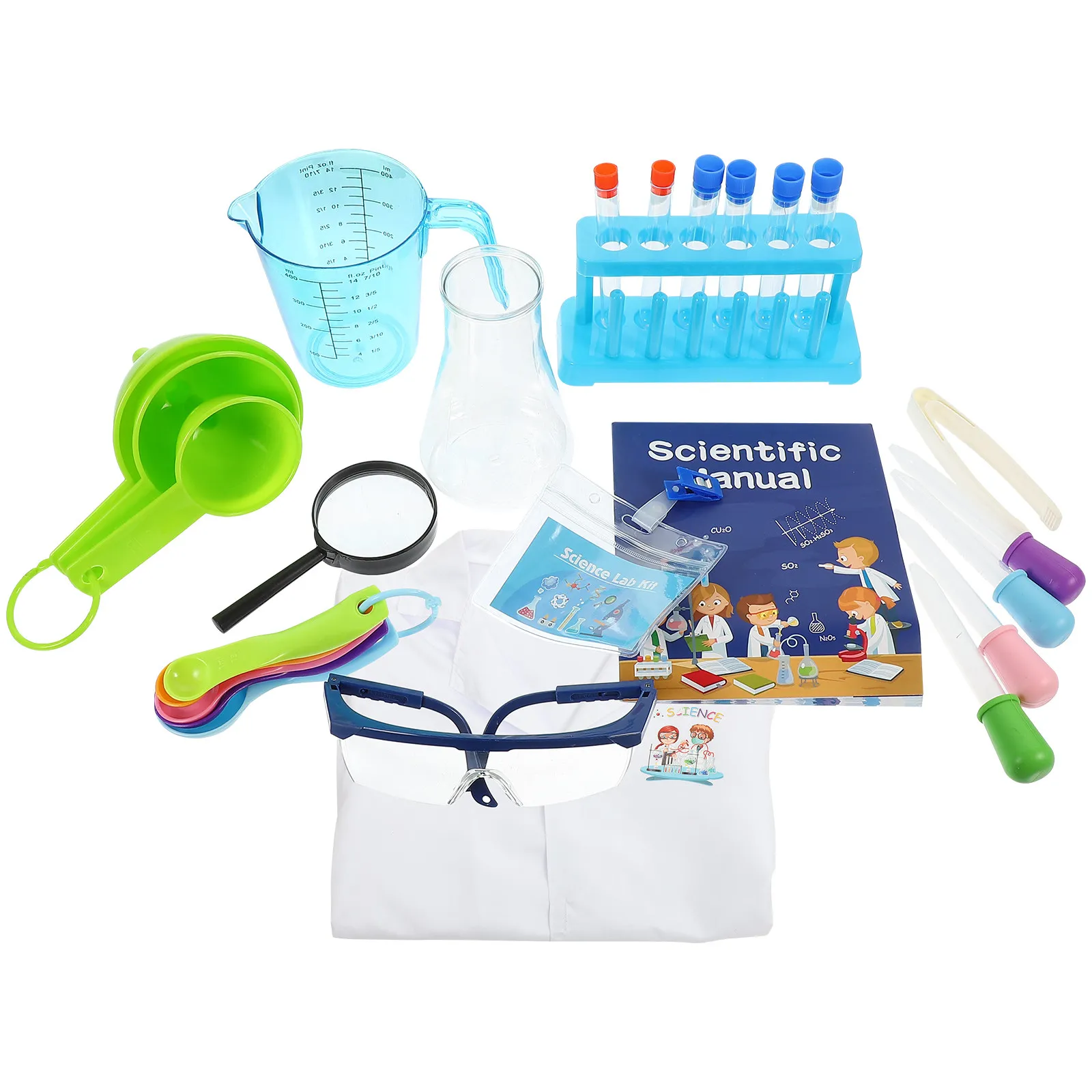 Laboratorio infantil con set de experimentos