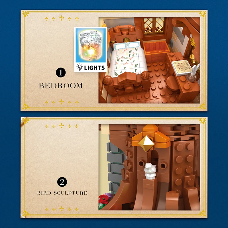 Juego de construcción medieval para niños – Casa del árbol urbana - imagen 3