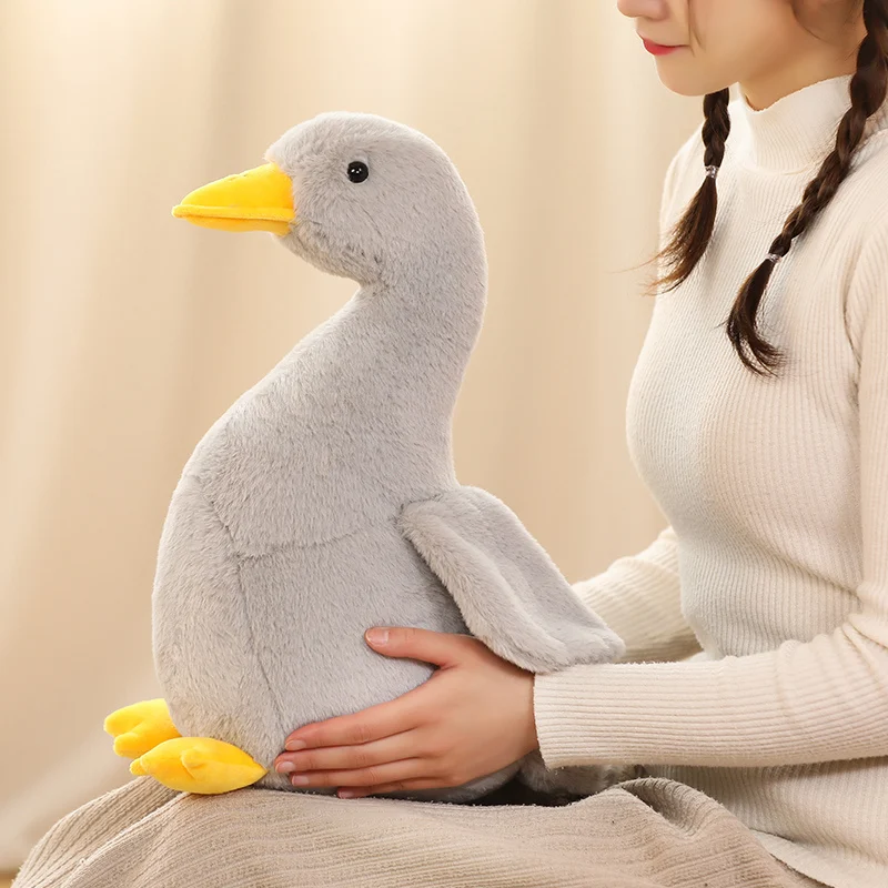 Pato de peluche para niña amarillo, suave y tierno, felpa infantil - imagen 2