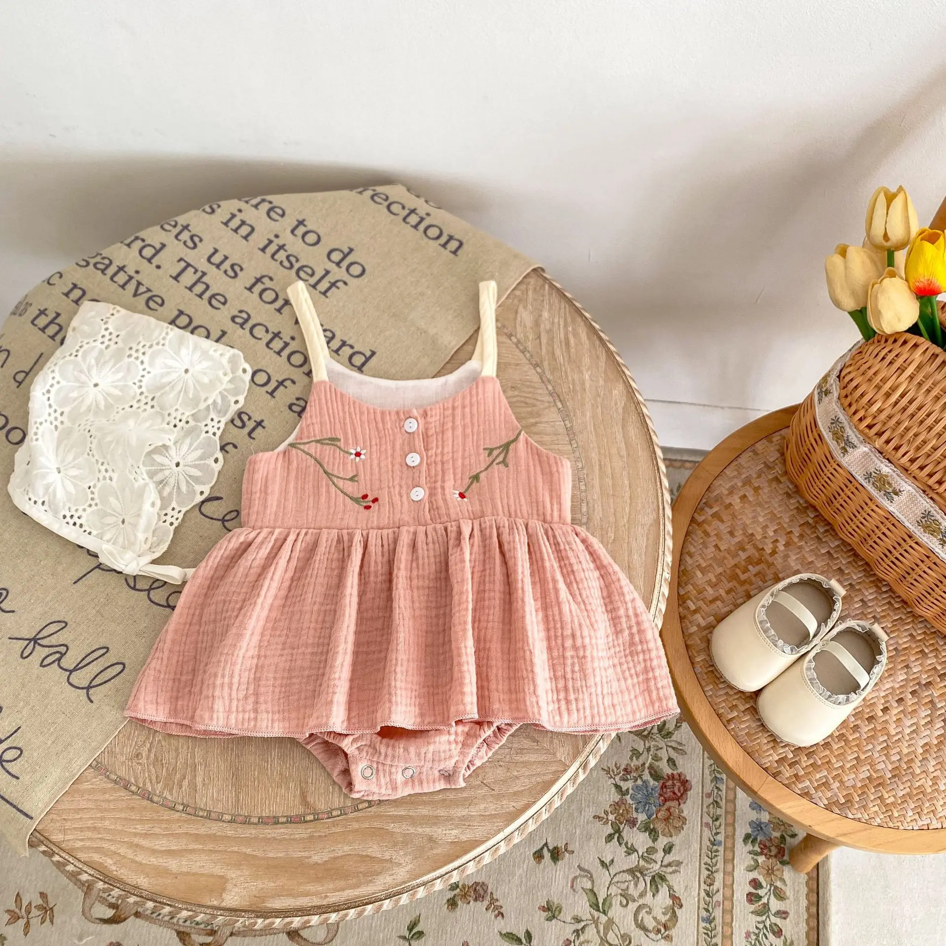 Milangel Body de Verano Bordado para Niña - imagen 3