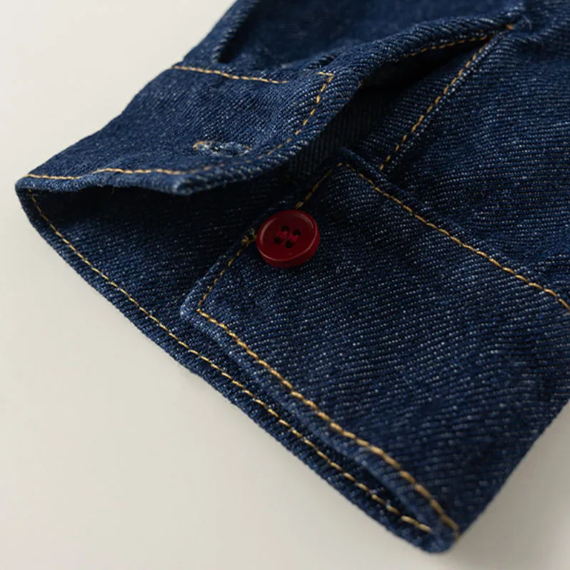 Conjunto de niña mezclilla azul primavera-otoño: top y falda - imagen 5