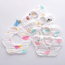 Weiche Baby Babero antisaliva de algodón para bebé con dibujos