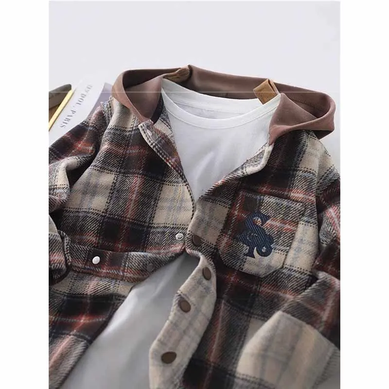 Chaqueta con capucha holgada para niños – Deportiva otoño primavera - imagen 5