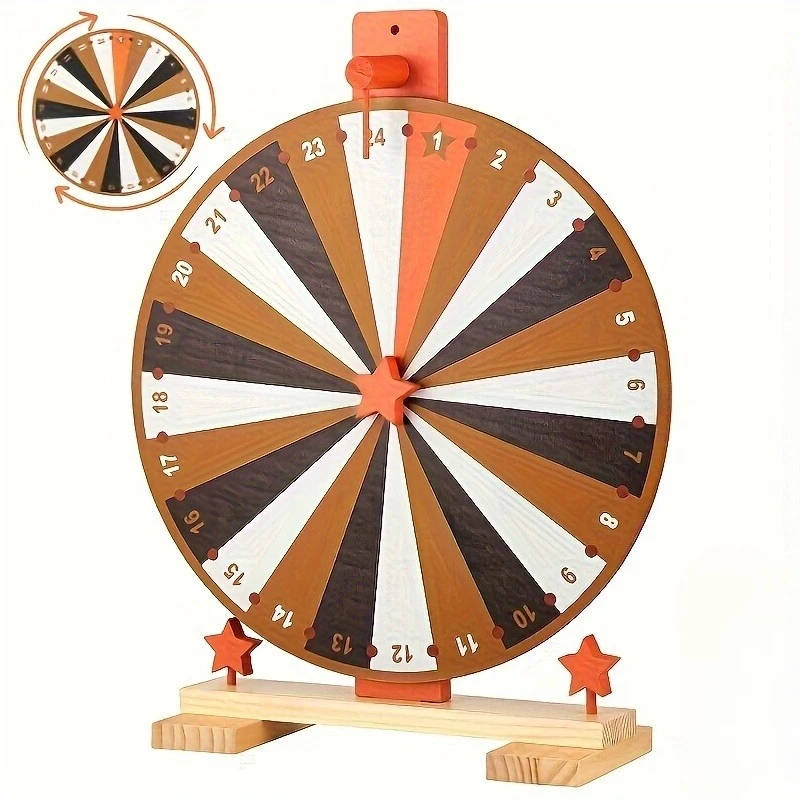 Ruleta de premios giratoria de mesa con soporte para feria y carnaval - imagen 5