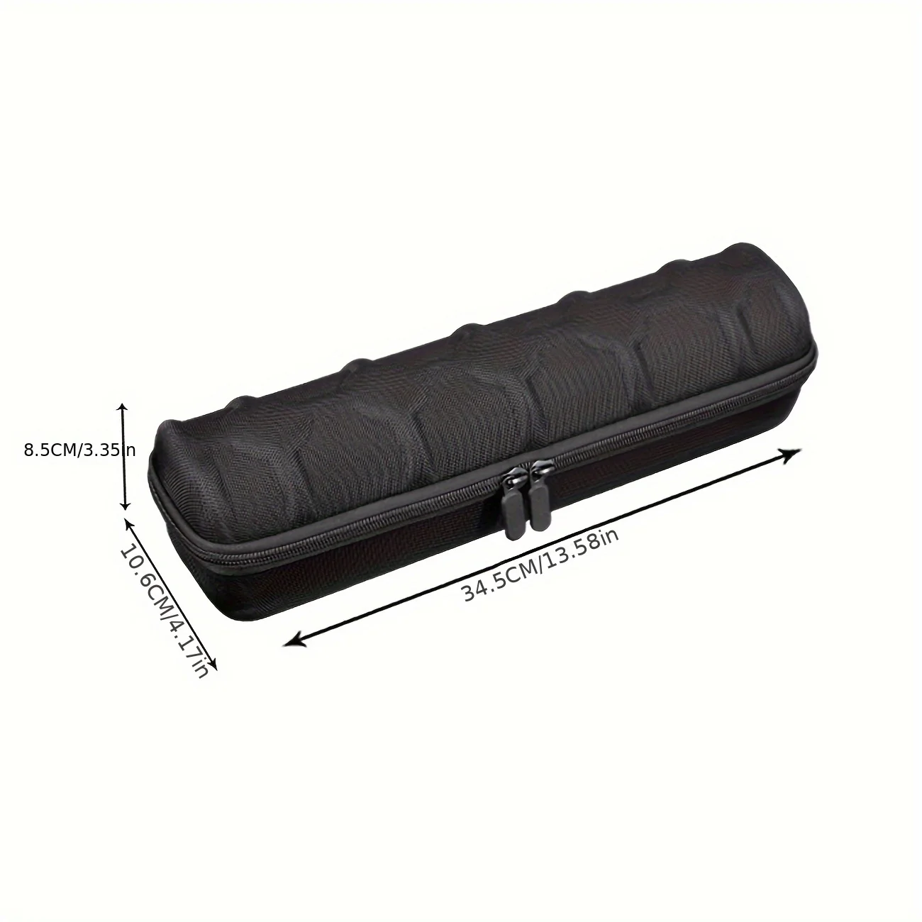 Estuche con acabado resistente y formato de viaje
