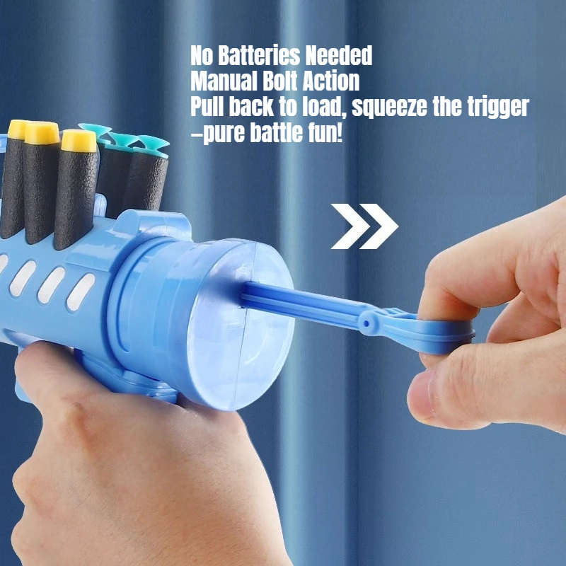 Gatling Soft Bullet Blaster pistola de dardos suave infantil - imagen 3