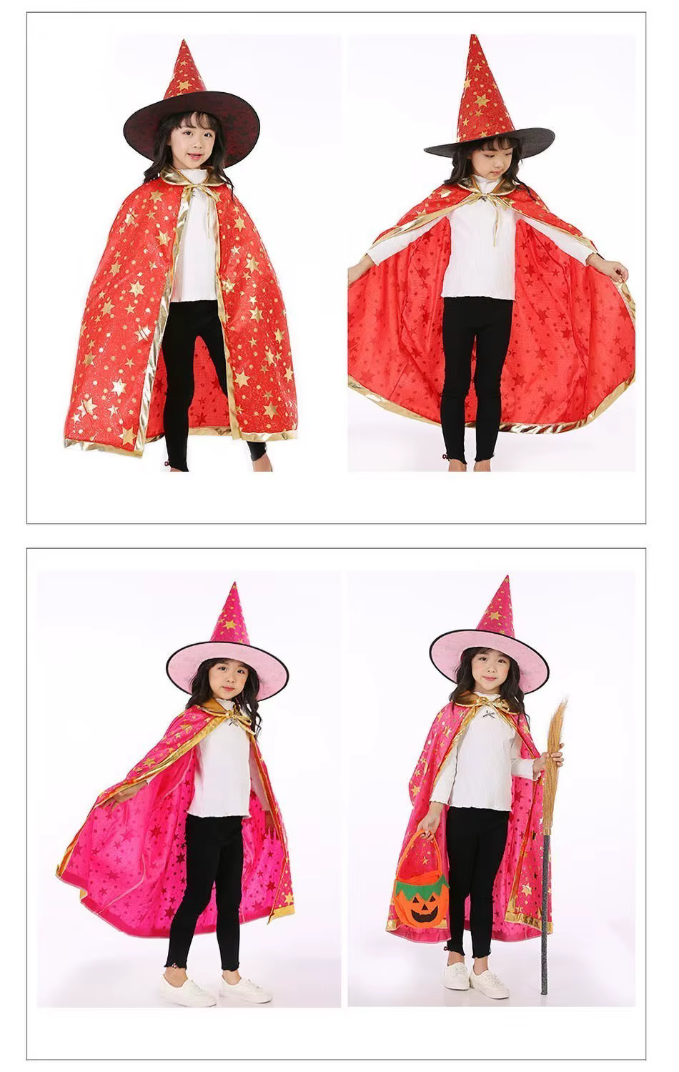Sombrero de bruja infantil detalle