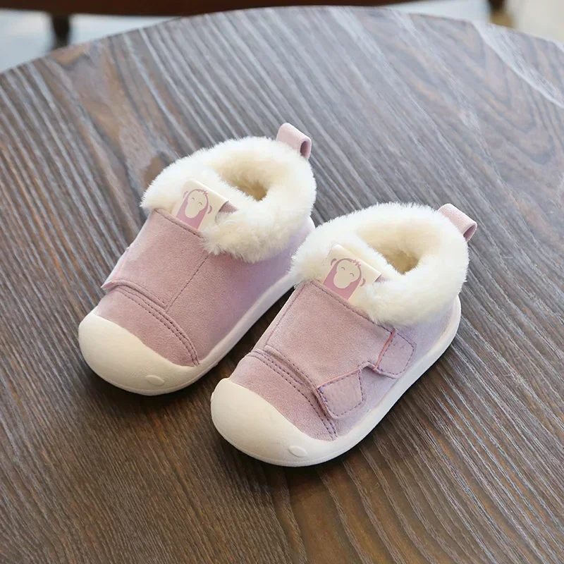 Botas de nieve felpa cálidas antideslizantes para bebé y niño - imagen 5