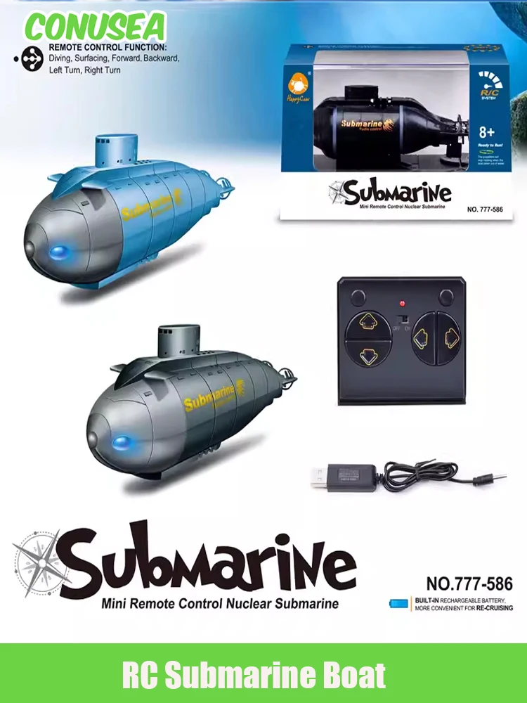 Submarino Rc visto desde arriba