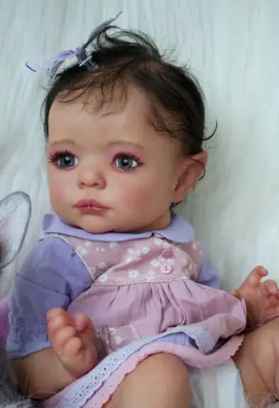 Kit muñeca reborn ELF-FEE NPK: cuerpo textil y ojos - imagen 4