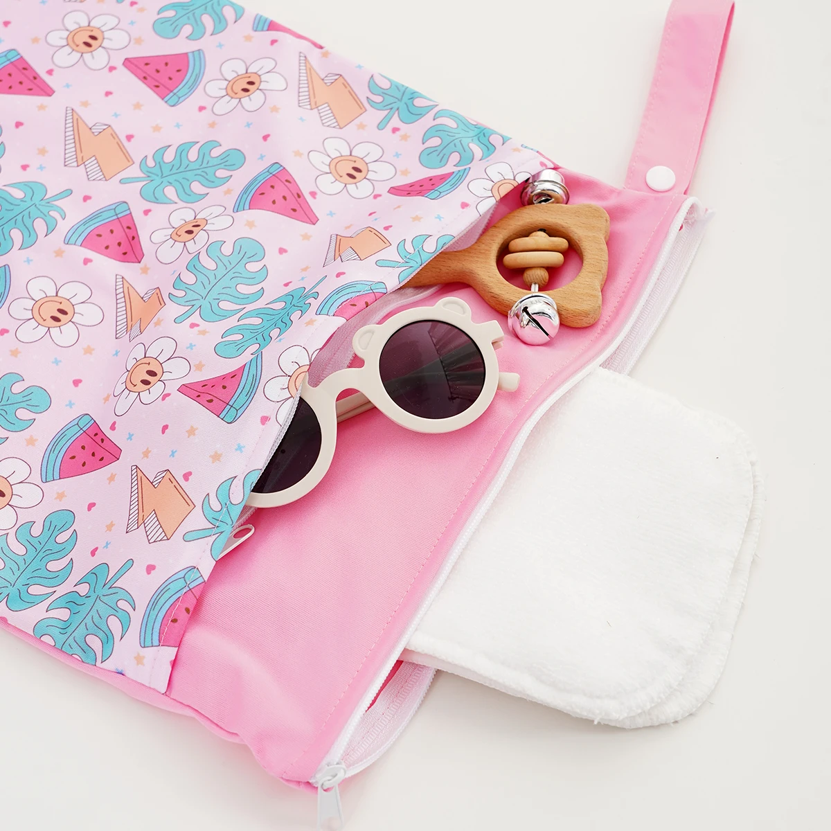 Bolsa de pañales Happyflute impermeable reutilizable para cochecito - imagen 5