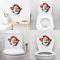 Adhesivo de baño navideño con colgante de Navidad para pared y hogar