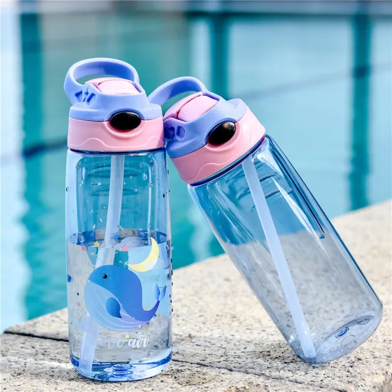 Botella infantil con pajita – Taza deportiva homologada para niño - imagen 4