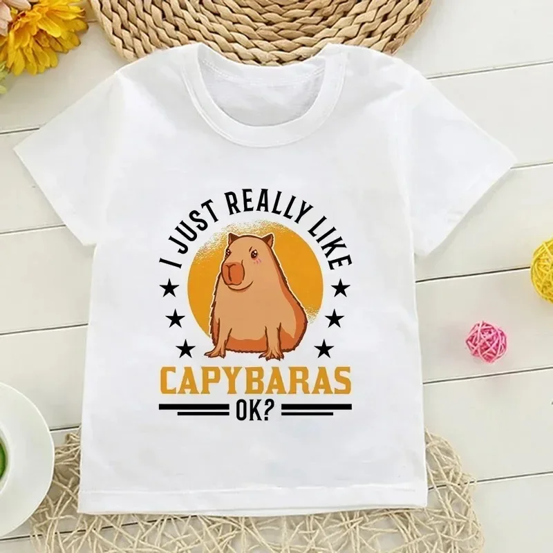 Camiseta de capibara para niños: estilo tierno veraniego - imagen 4