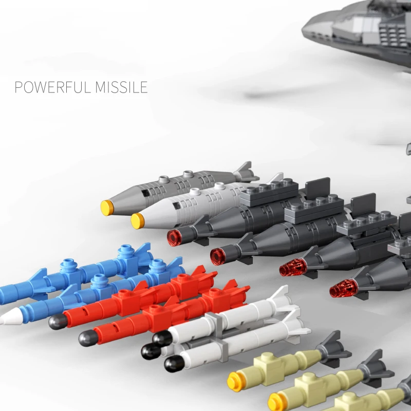 Bloques de construcción del avión J-20 para niños – juguete educativo - imagen 4