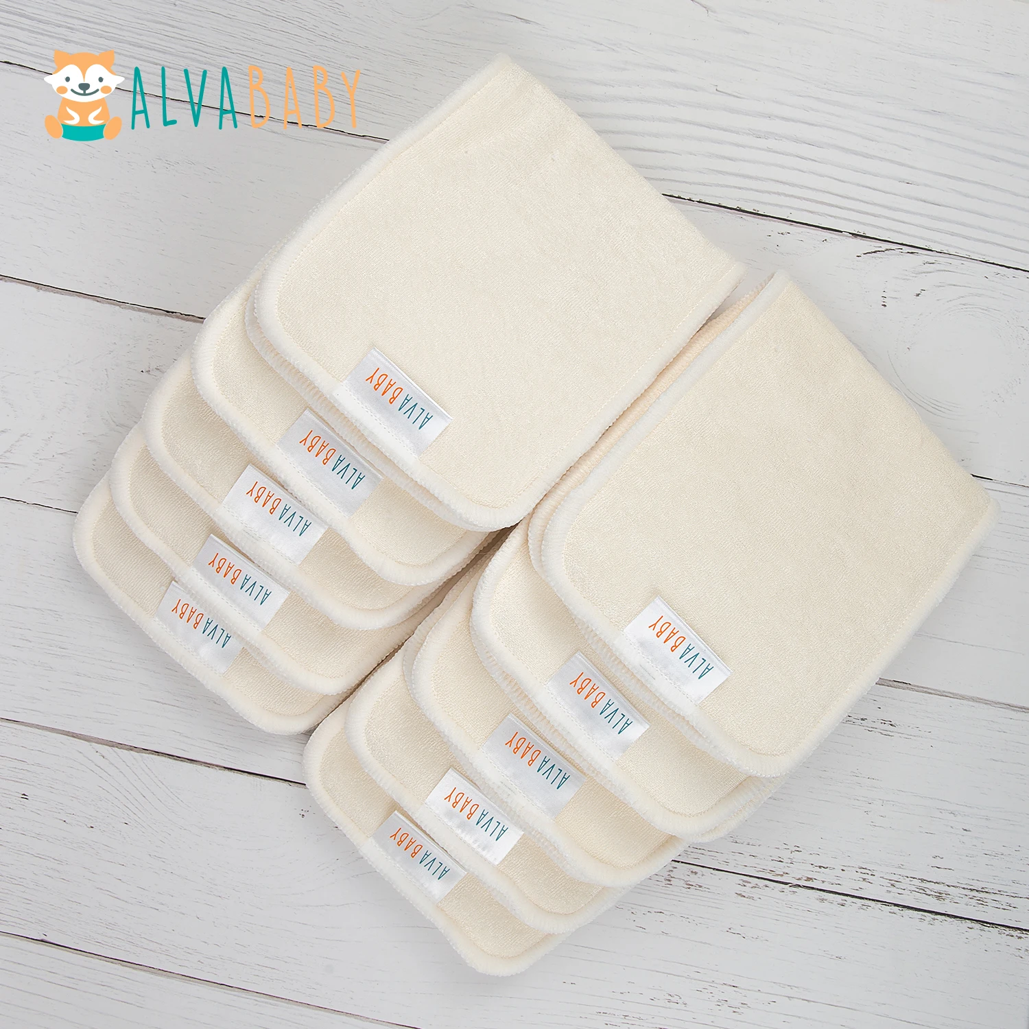 ALVABABY Insertos lavables de bambú para pañales de tela