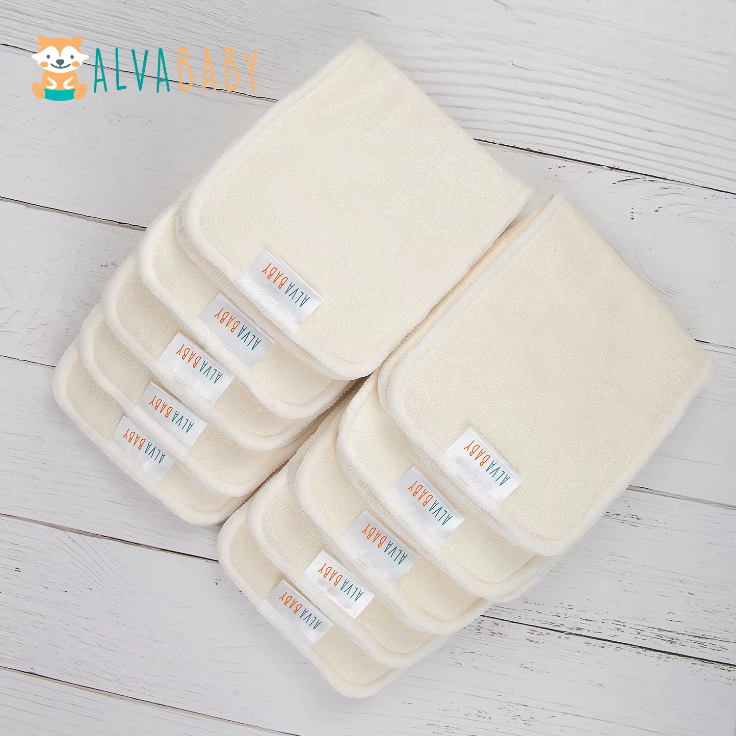 ALVABABY Insertos lavables de bambú para pañales de tela