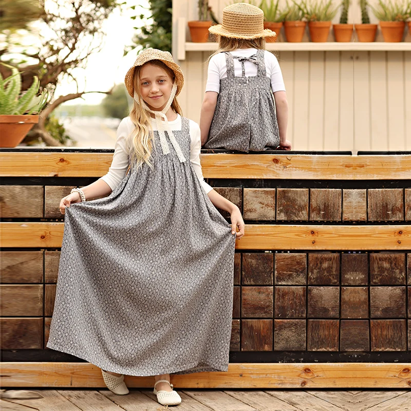 Vestido floral niña verano – Mameluco algodón a juego madre e hija - imagen 5