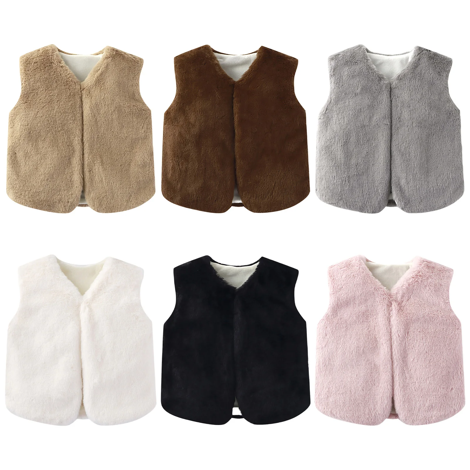 Chaleco infantil con botones y sin mangas