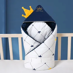Manta suave para bebé recién nacido – Edredón acogedor con sombrero desmontable