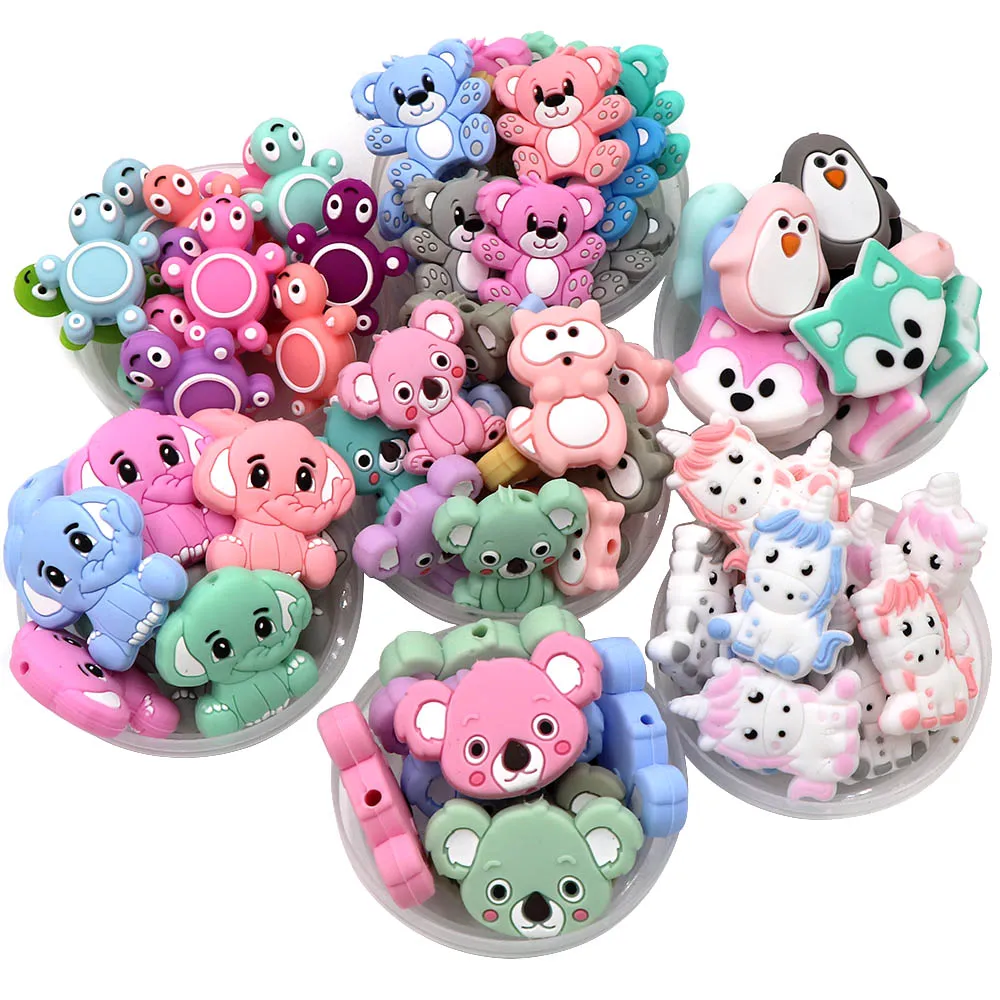 Cute-idea Mini cuentas de silicona para bebé: animales y manualidades - imagen 4