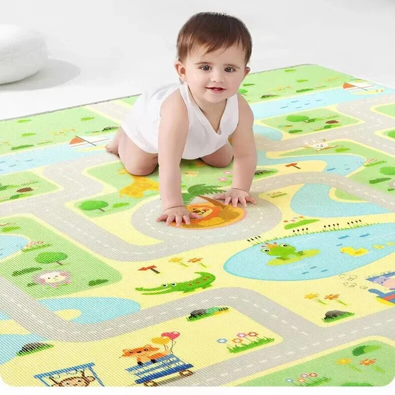 Alfombra de juego antideslizante para gateo ecológica plegable - imagen 5