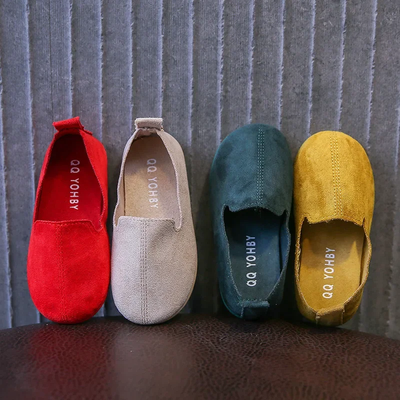 Mocasines de ante para niños y niñas – Suela suave y perfil bajo - imagen 3