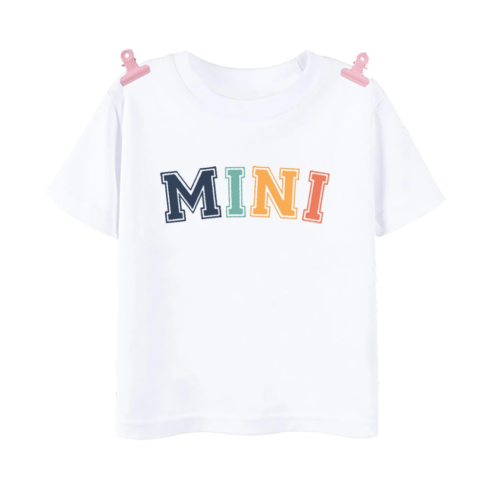 Camiseta de manga corta a juego en familia, estilo retro - imagen 2