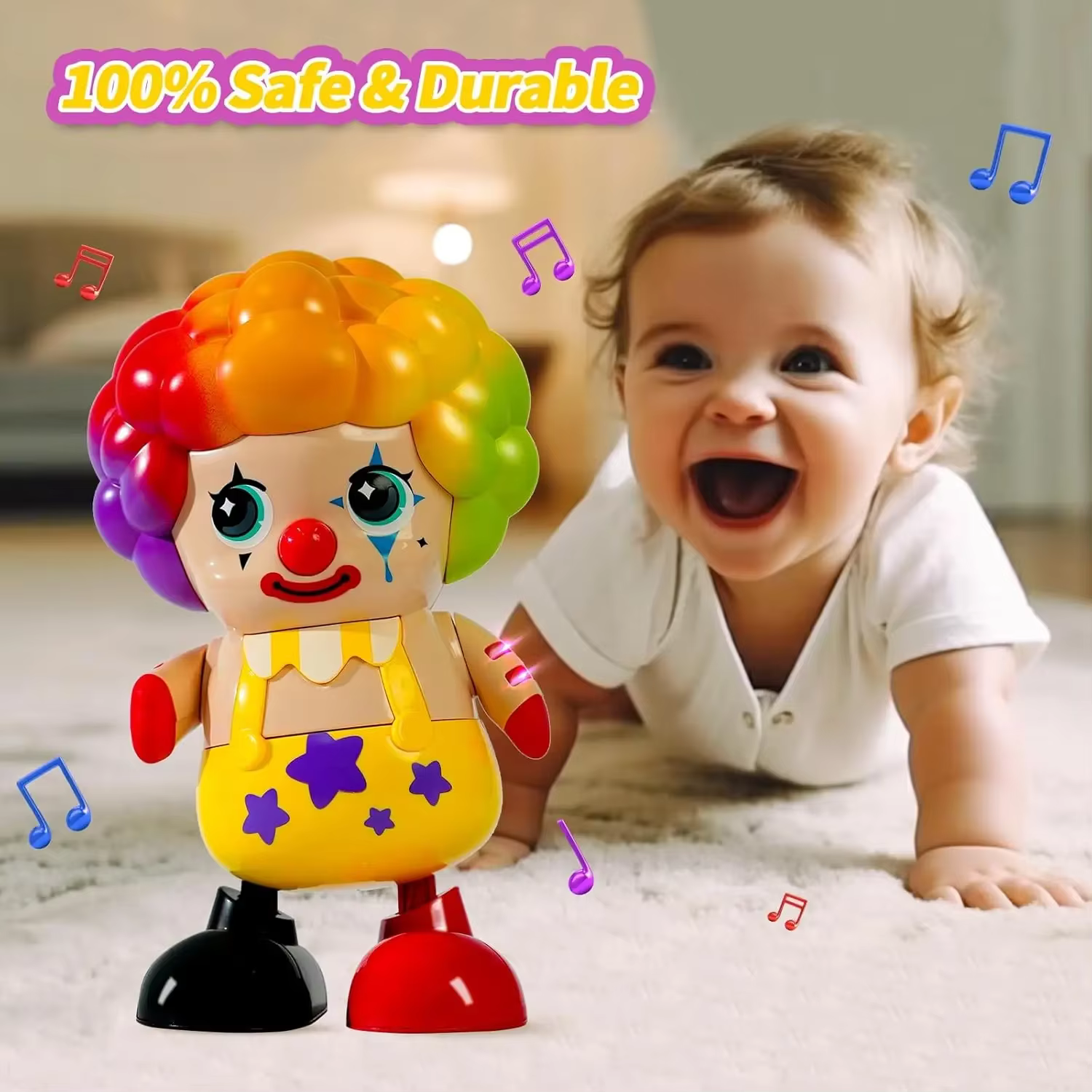 Payaso musical interactivo para bebés – Baila con luces - imagen 3