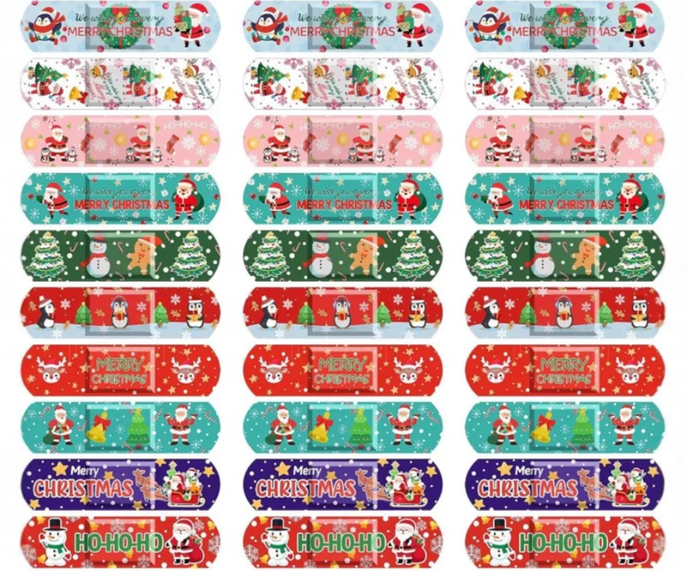 Tiritas infantiles navideñas para dedos adhesivas impermeables - imagen 5