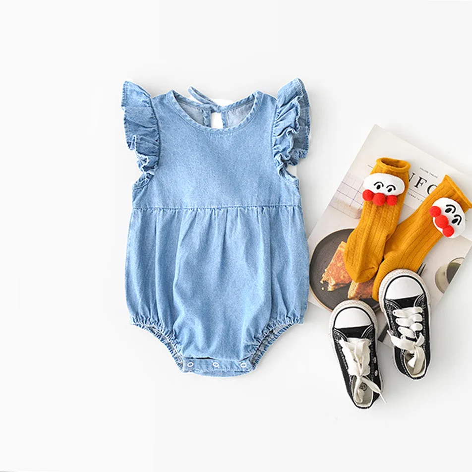 Mono de bebé niña con volantes y algodón para primavera verano - imagen 5