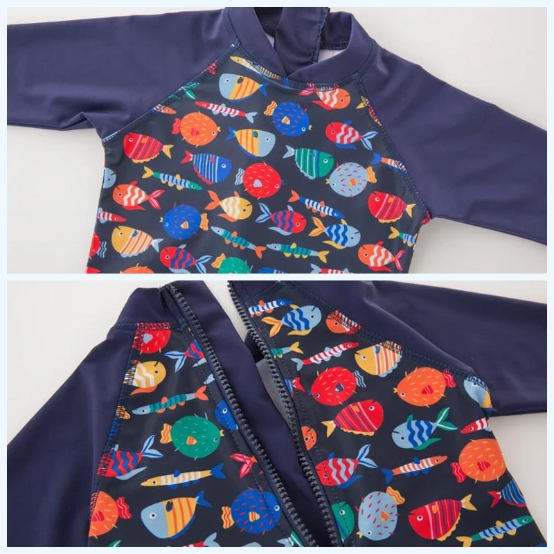 Bañador de bebé con estampado de peces para la playa - imagen 5