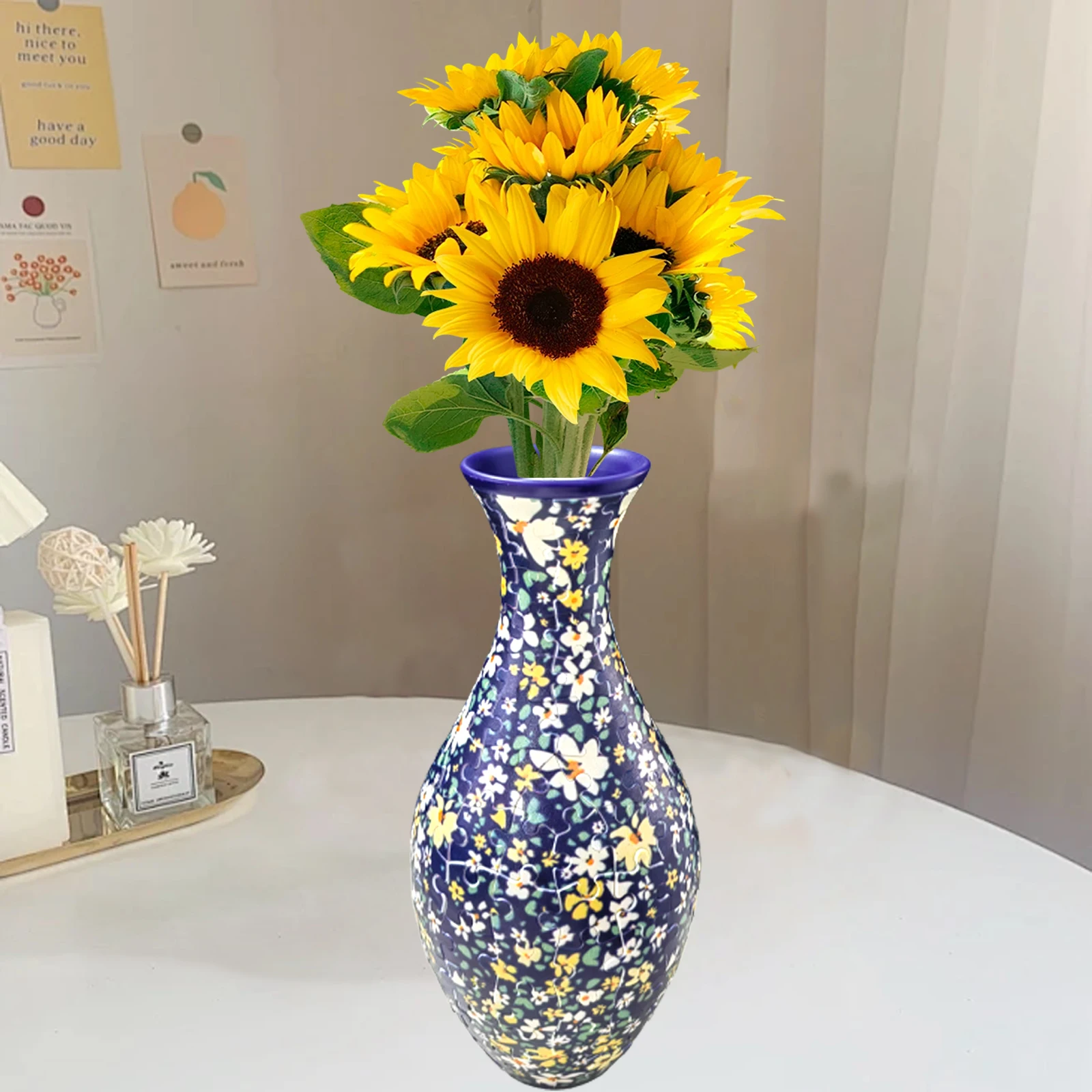 Rompecabezas 3D florero de bloques – juguete creativo para niños - imagen 5