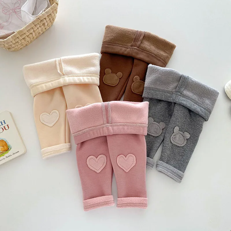Milangel Leggings de invierno forrado en lana para niño pequeño - imagen 4
