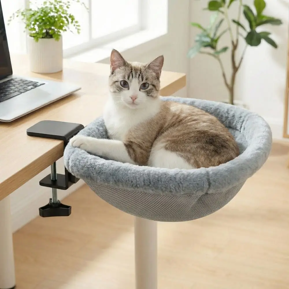 Cama semicircular para gatos desmontable antideslizante plegable - imagen 5