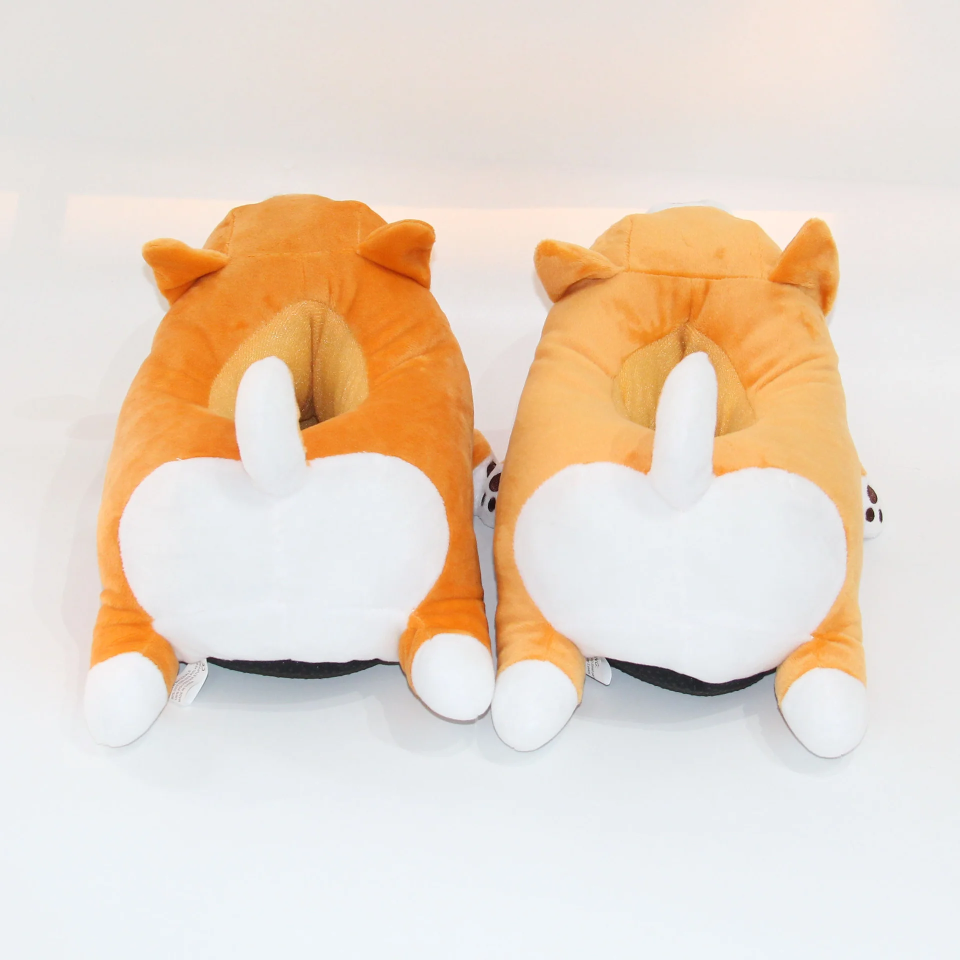 Pantuflas Shiba Inu de algodón felpa para parejas – Diseño divertido - imagen 5