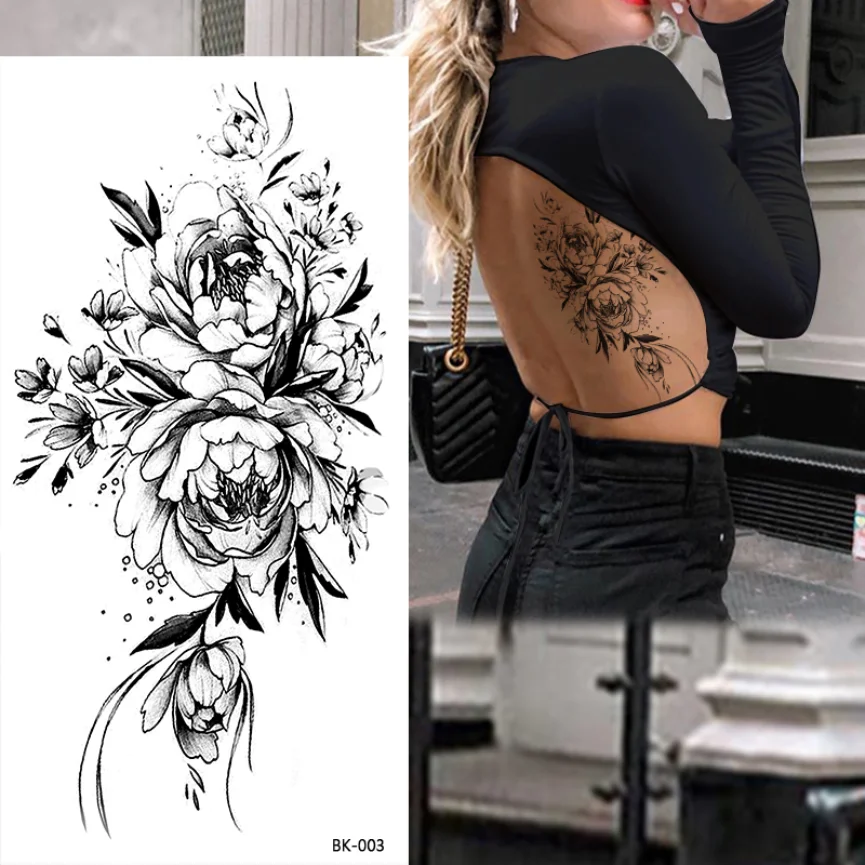 Tatuaje falso sexy para cintura